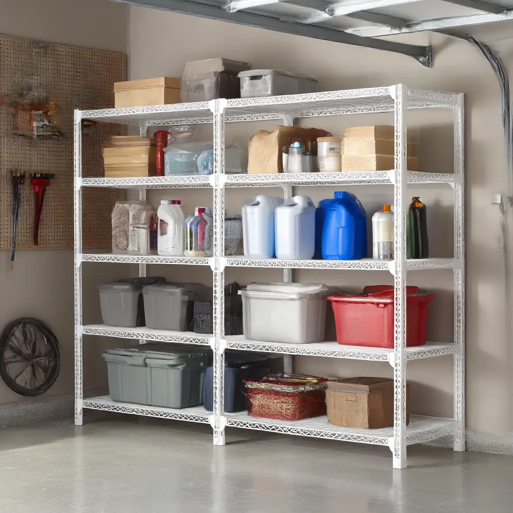 Multi-Tier Wooden Shelves