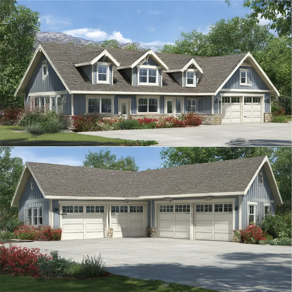 Multi-car garage plan