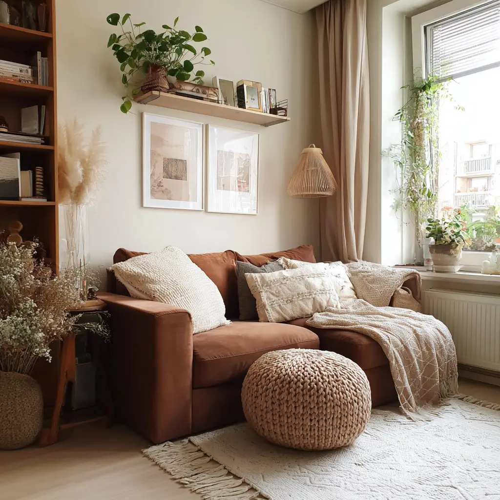 Neutral Brown Sofa