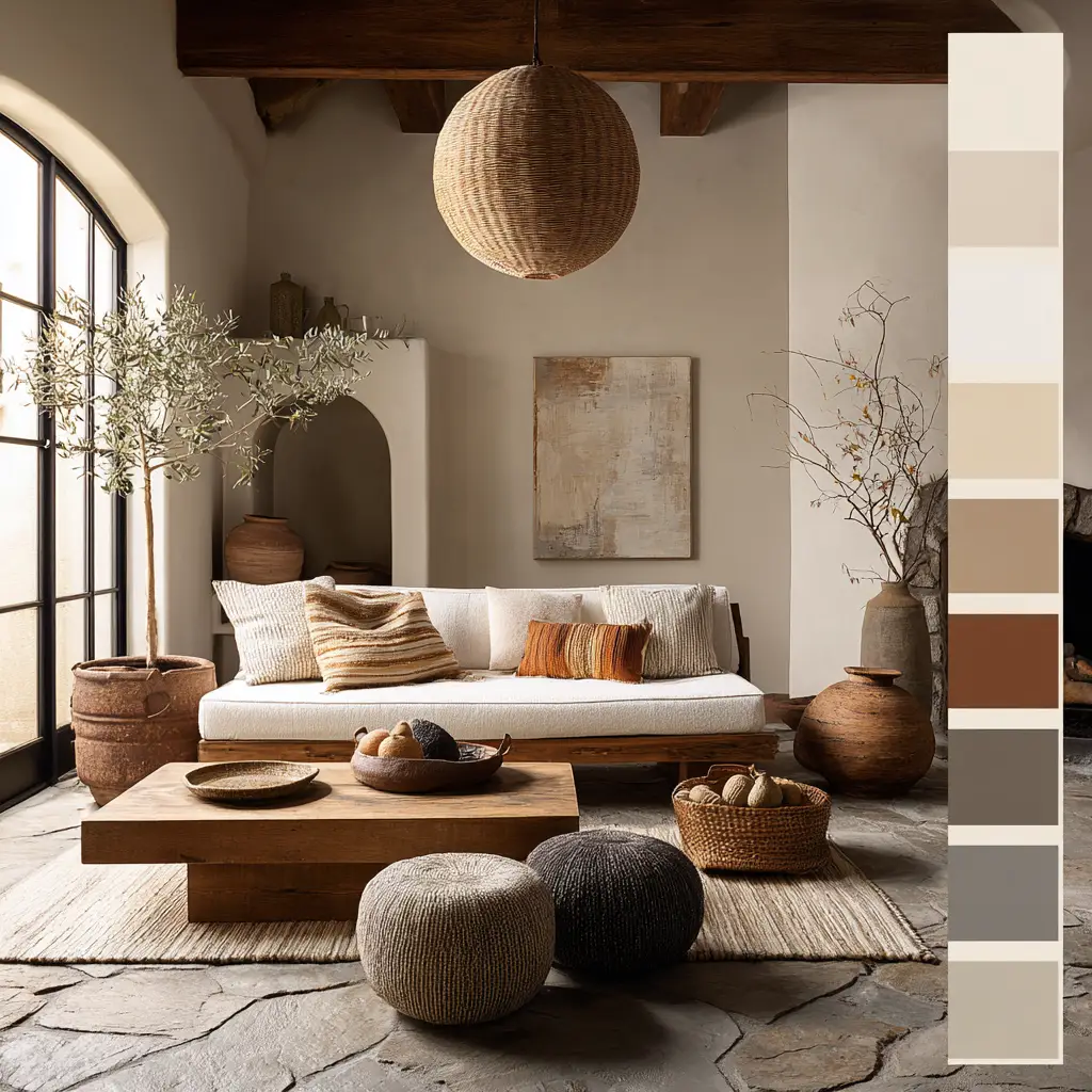 Neutral earthy color palette