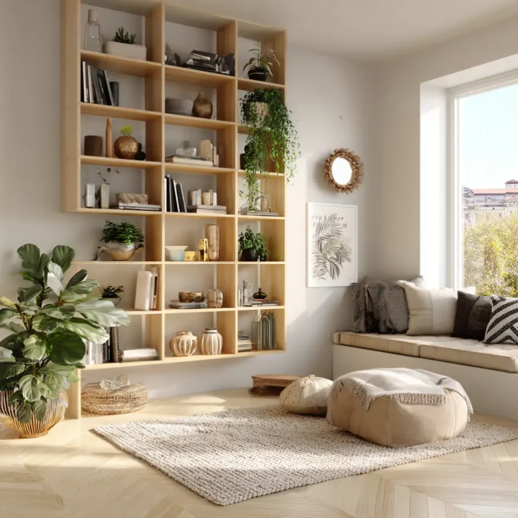 Open Shelving with Decor