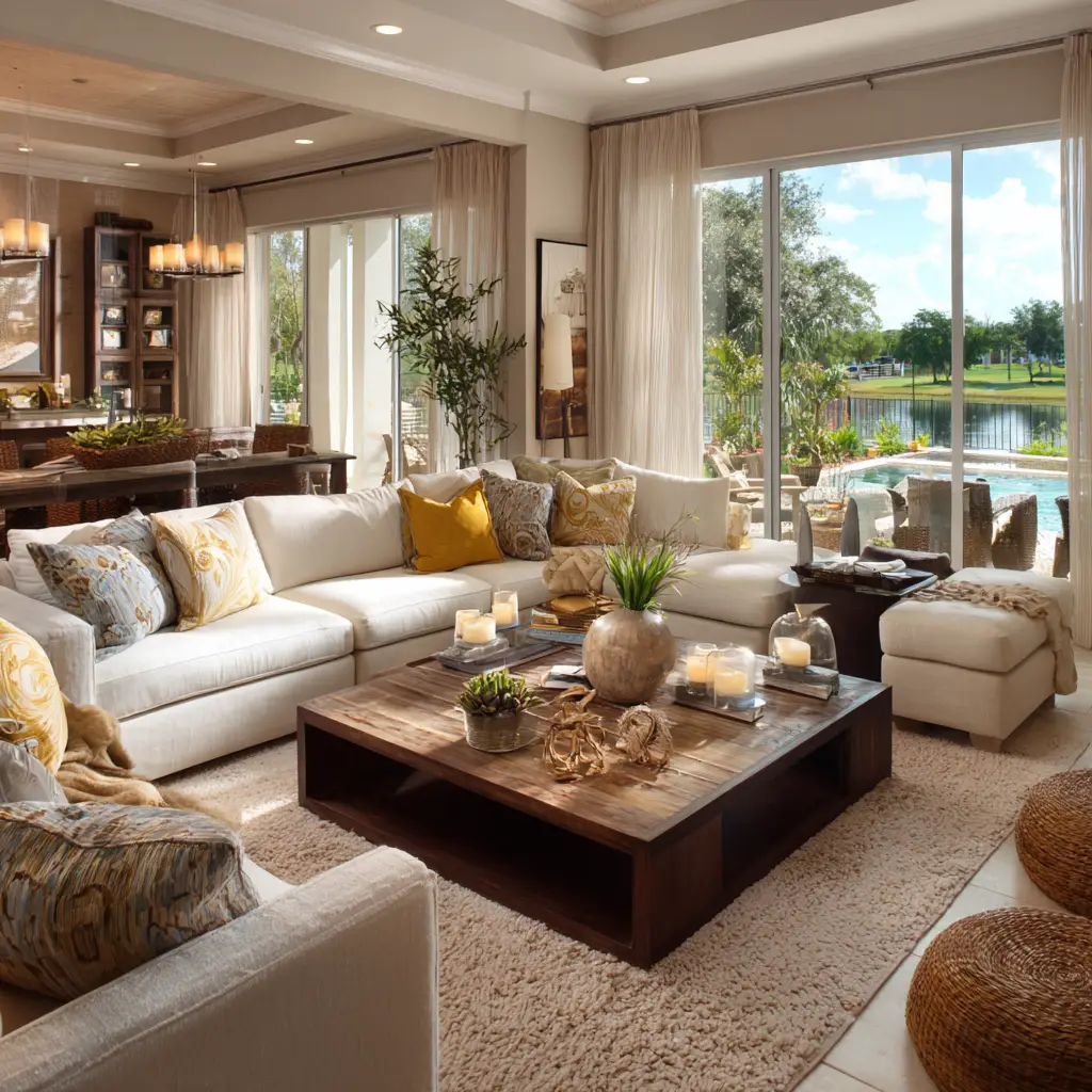 Open concept living room