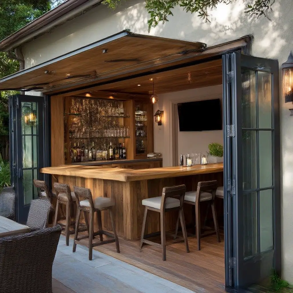Outdoor-Style Bar Doors