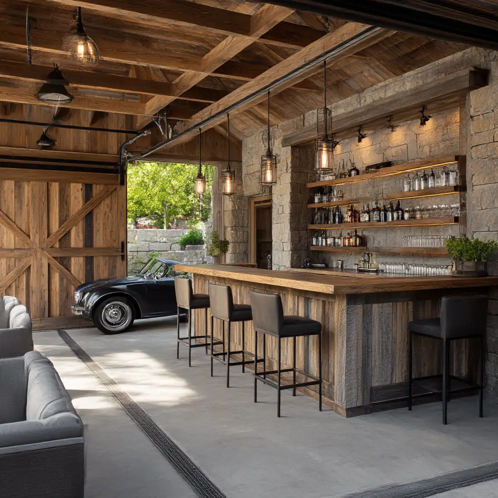 Outdoor-inspired bar