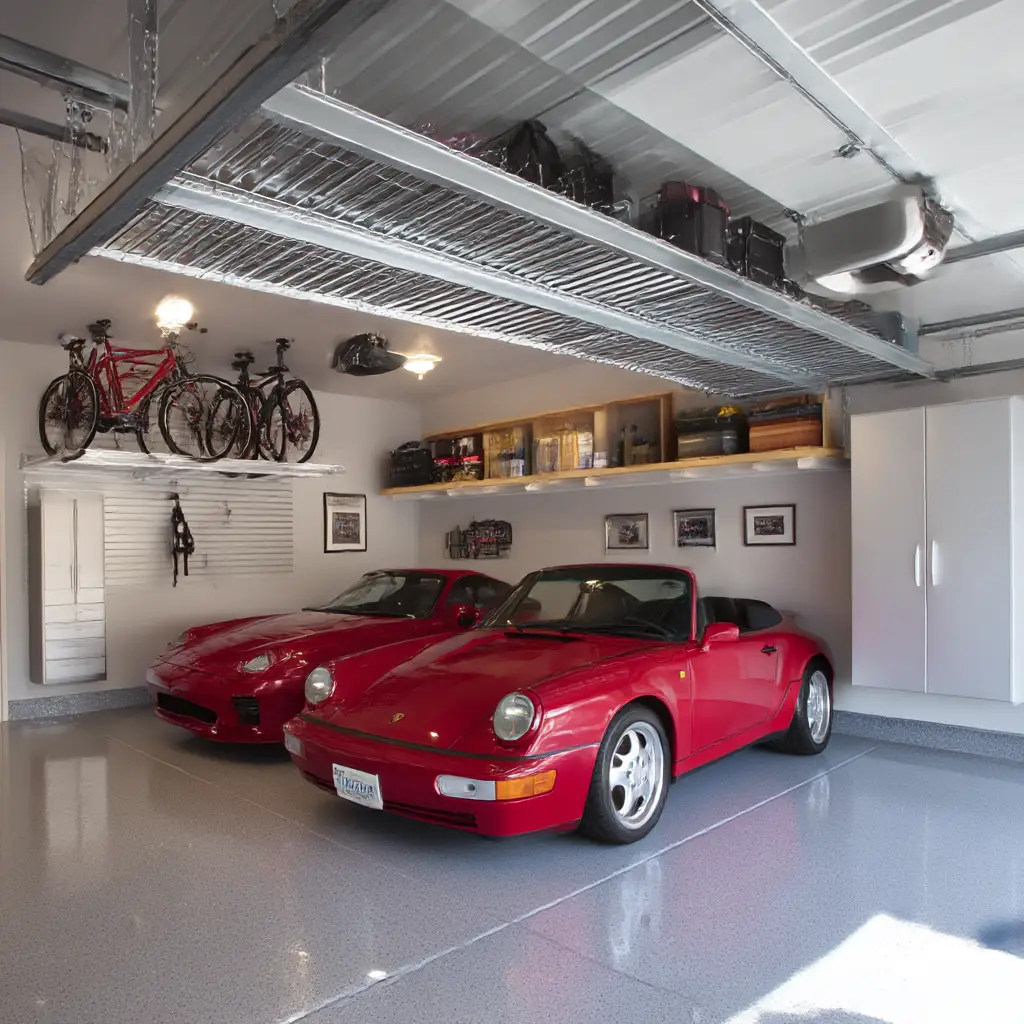 Overhead ceiling racks