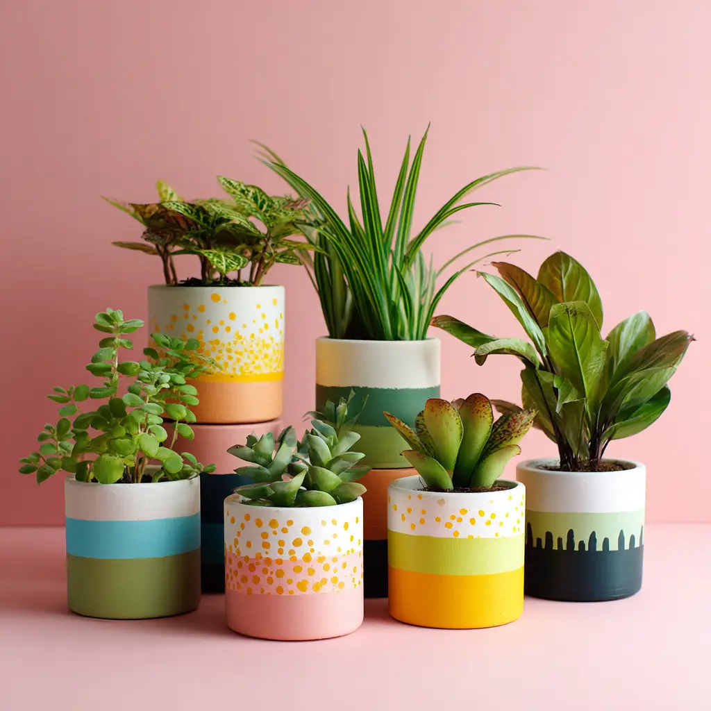 Painted Plant Pots