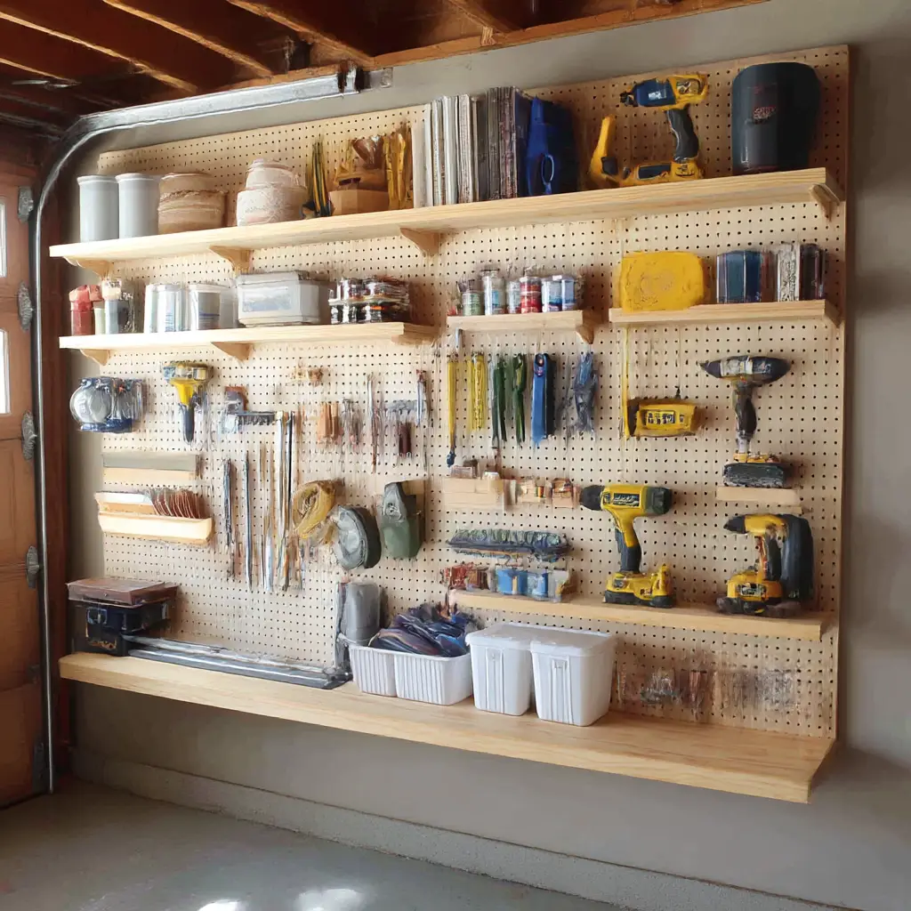 Pegboard Shelving System