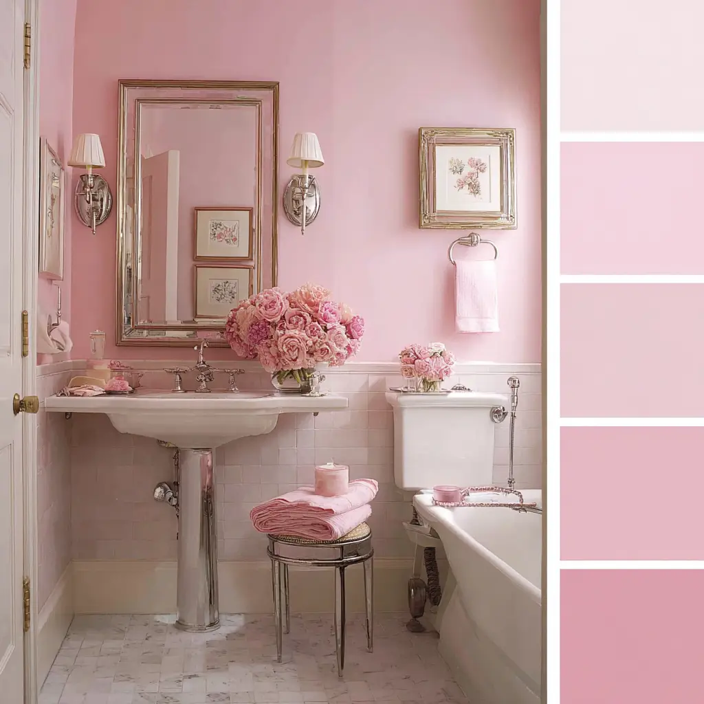Pink Bathroom Serenity