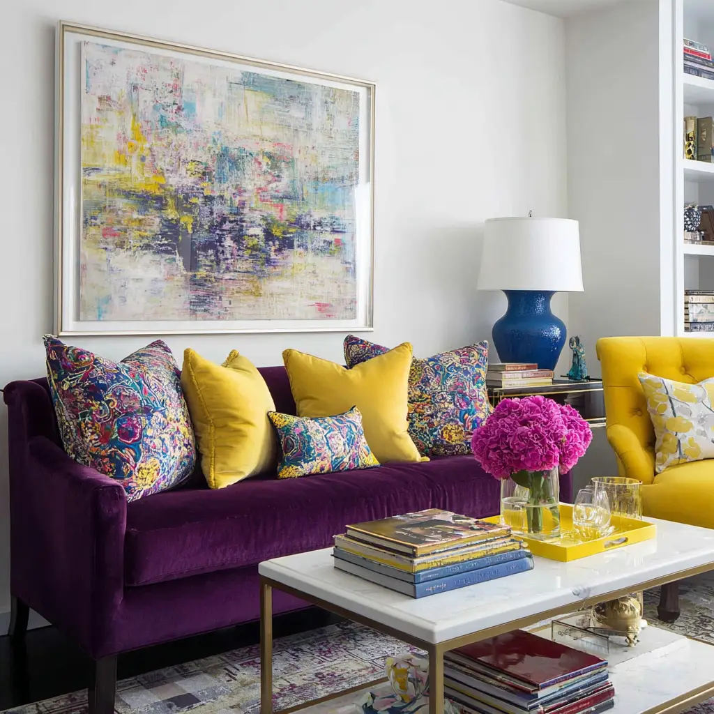 Pops of bold color