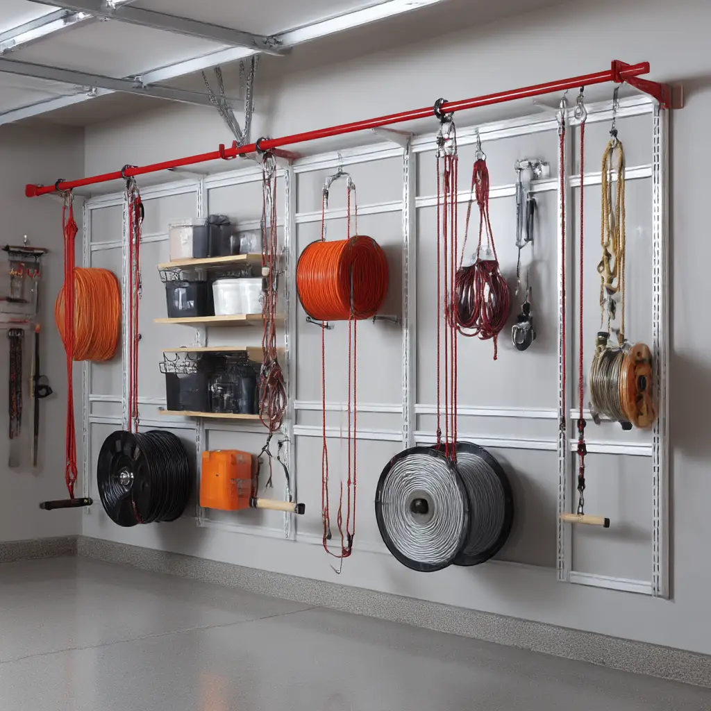 Pulley lift storage systems