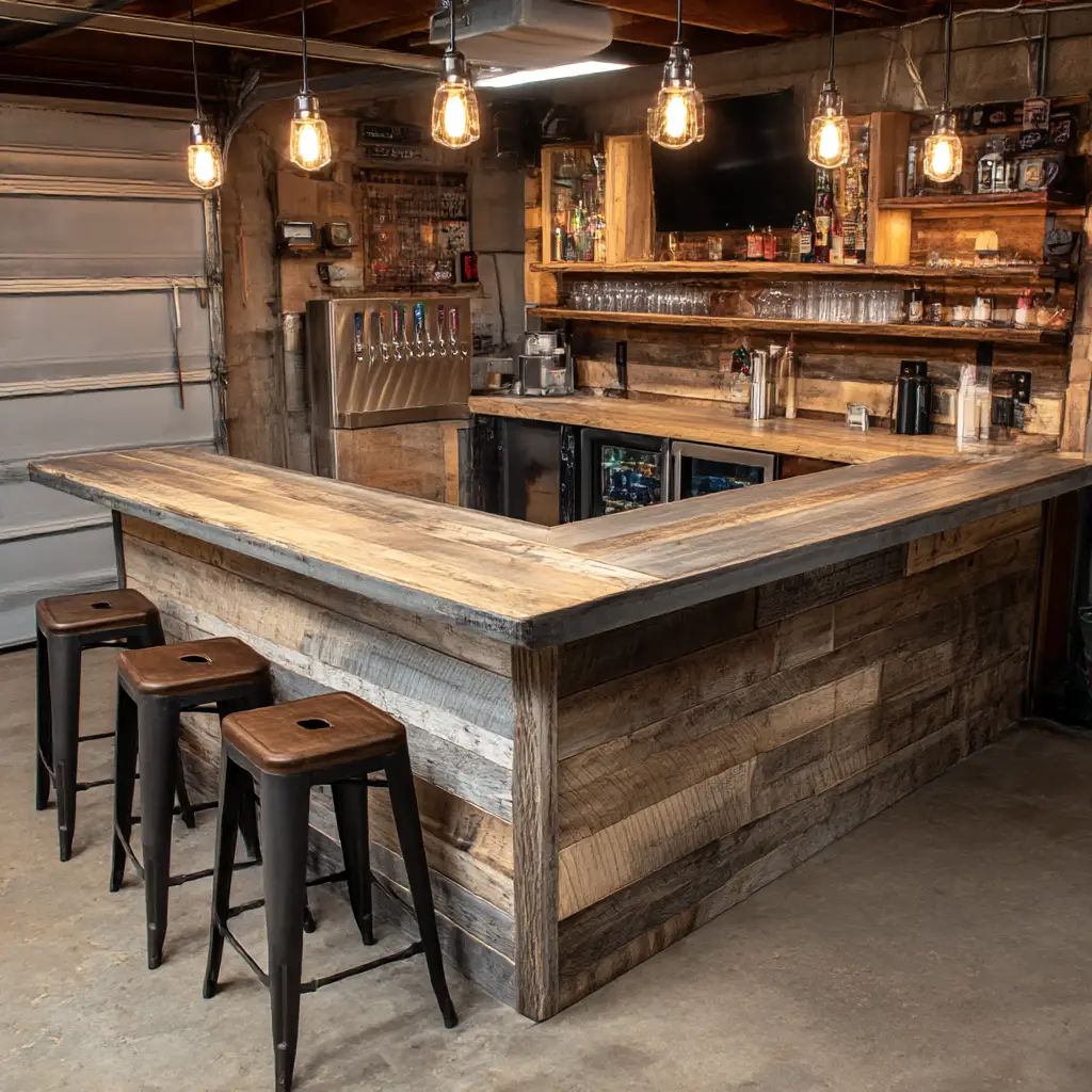 Reclaimed Wood Bar