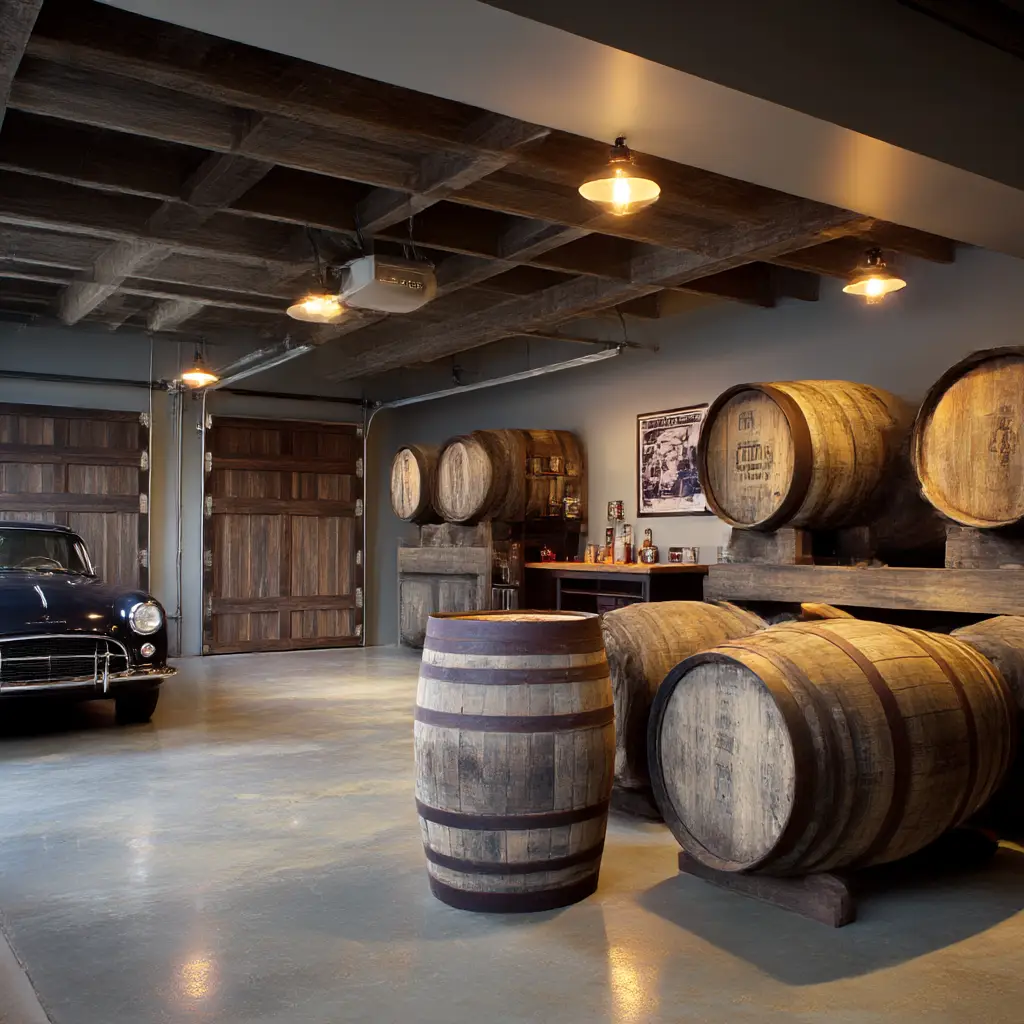 Reclaimed Wood Barrels