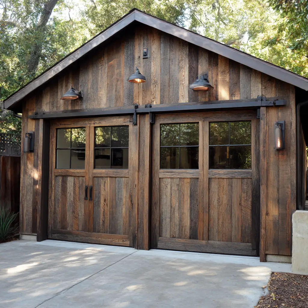 Reclaimed Wood Garage Doors