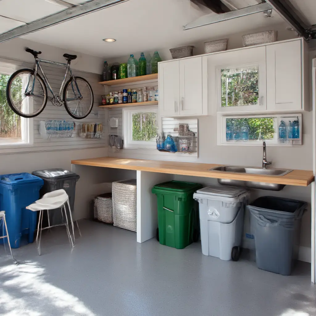 Recycling and Trash Station
