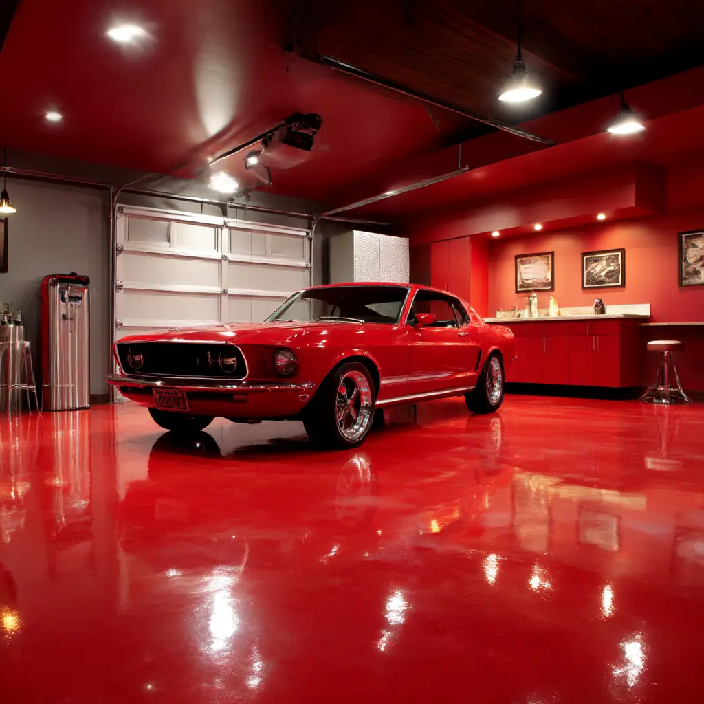 Red Epoxy Floor