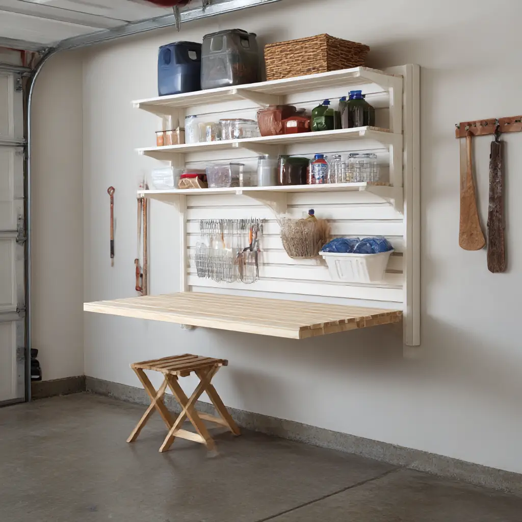 Repurposed Pallet Shelves
