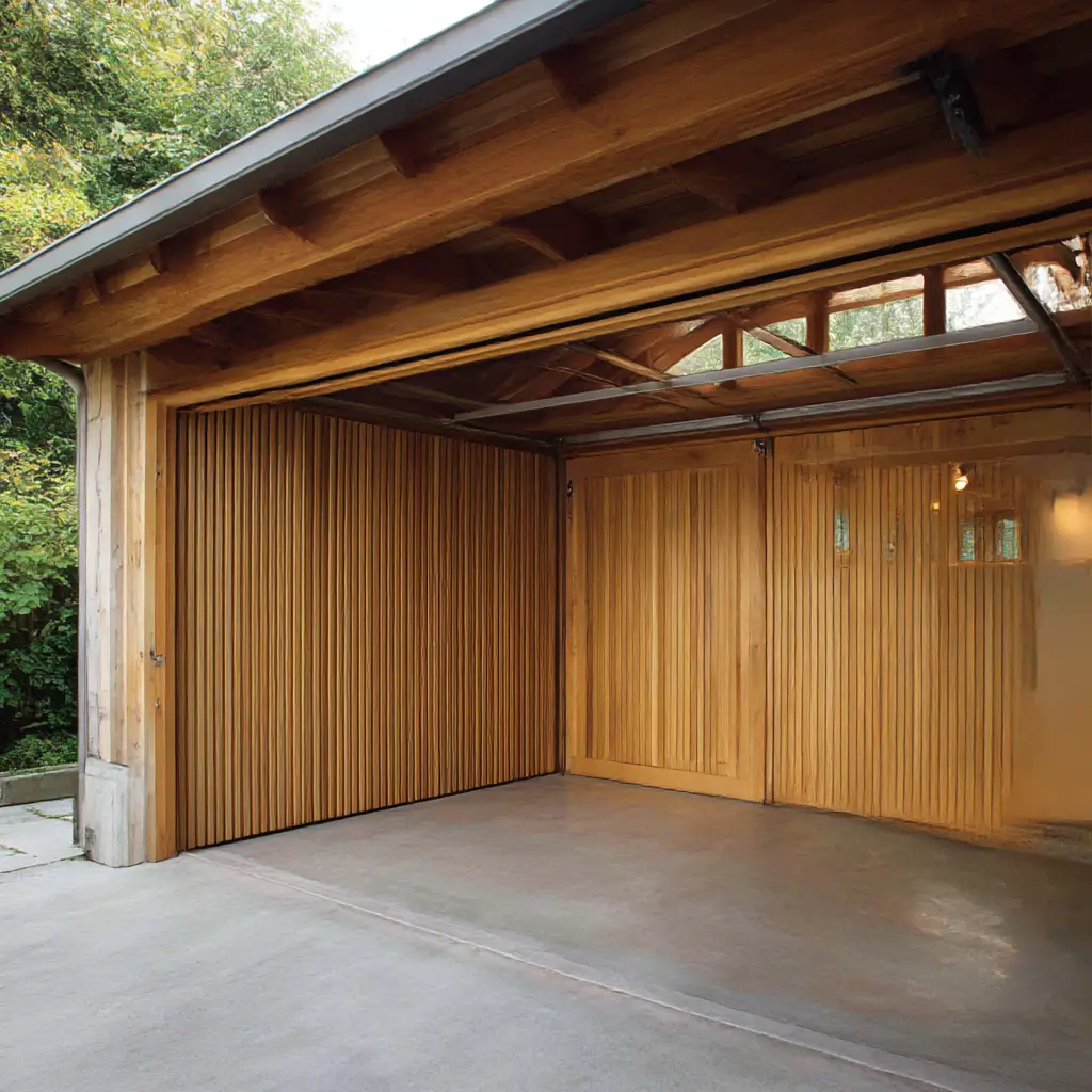 Roll-Up Doors with Natural Finishes