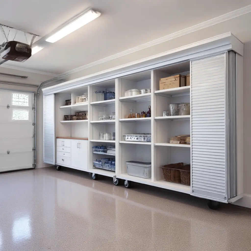 Rolling Shelves with Doors