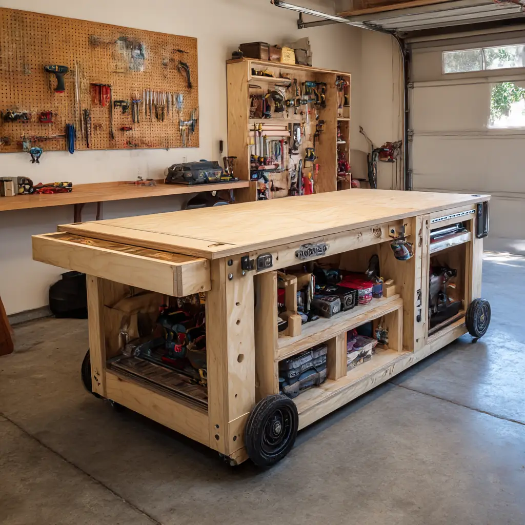 Rolling workbench