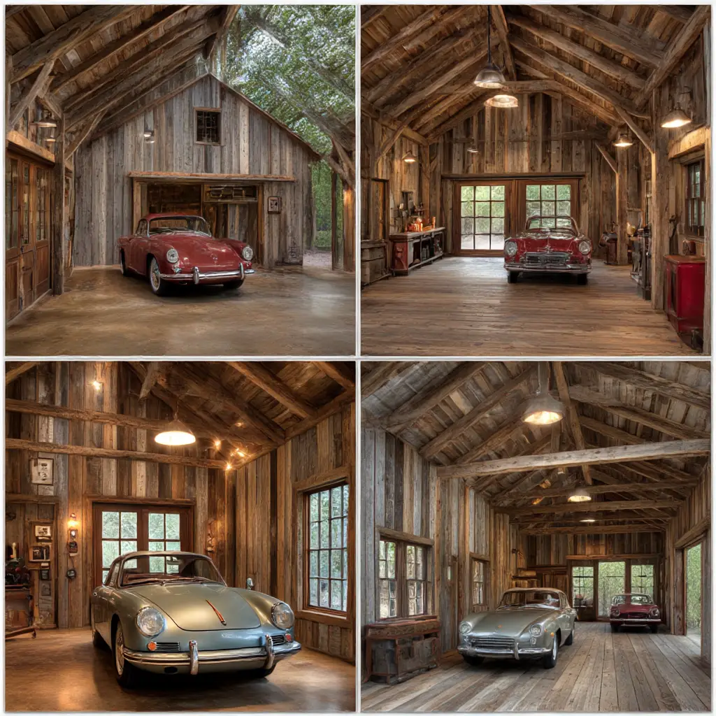 Rustic Barn-Style Garage