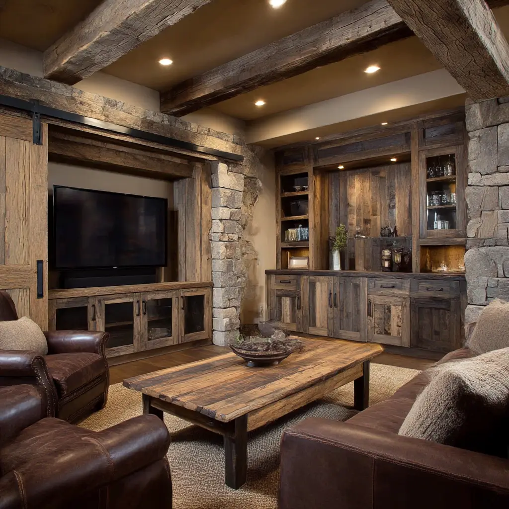 Rustic Entertainment Center