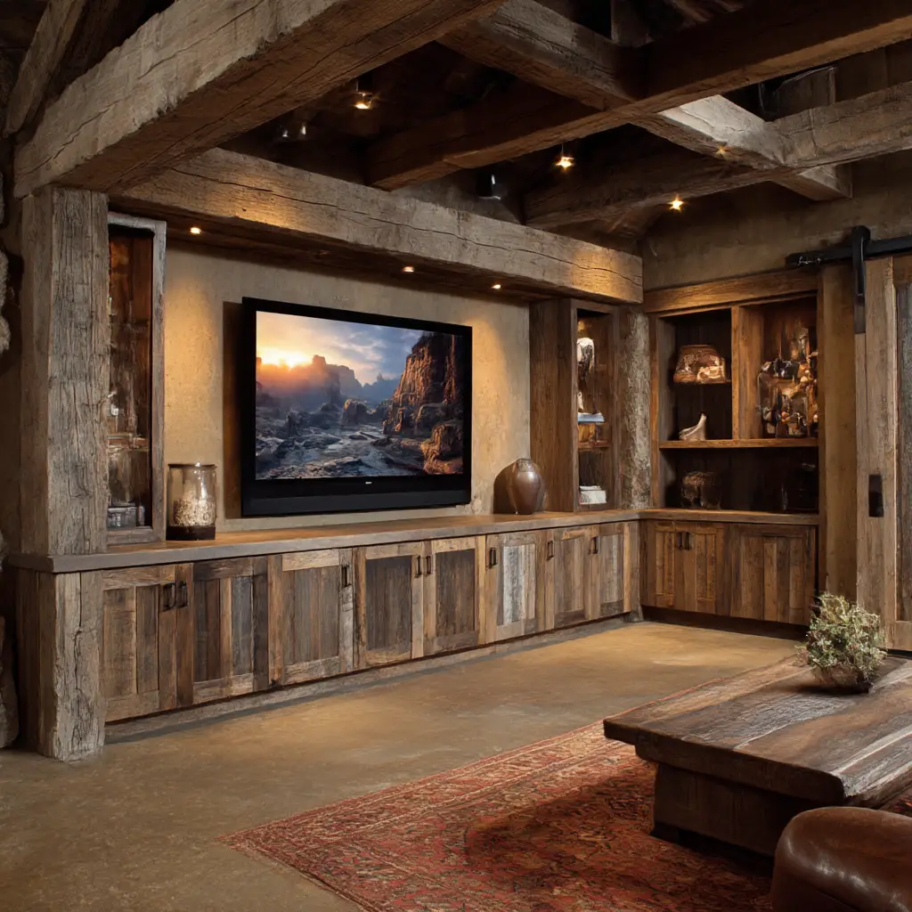 Rustic Entertainment Center