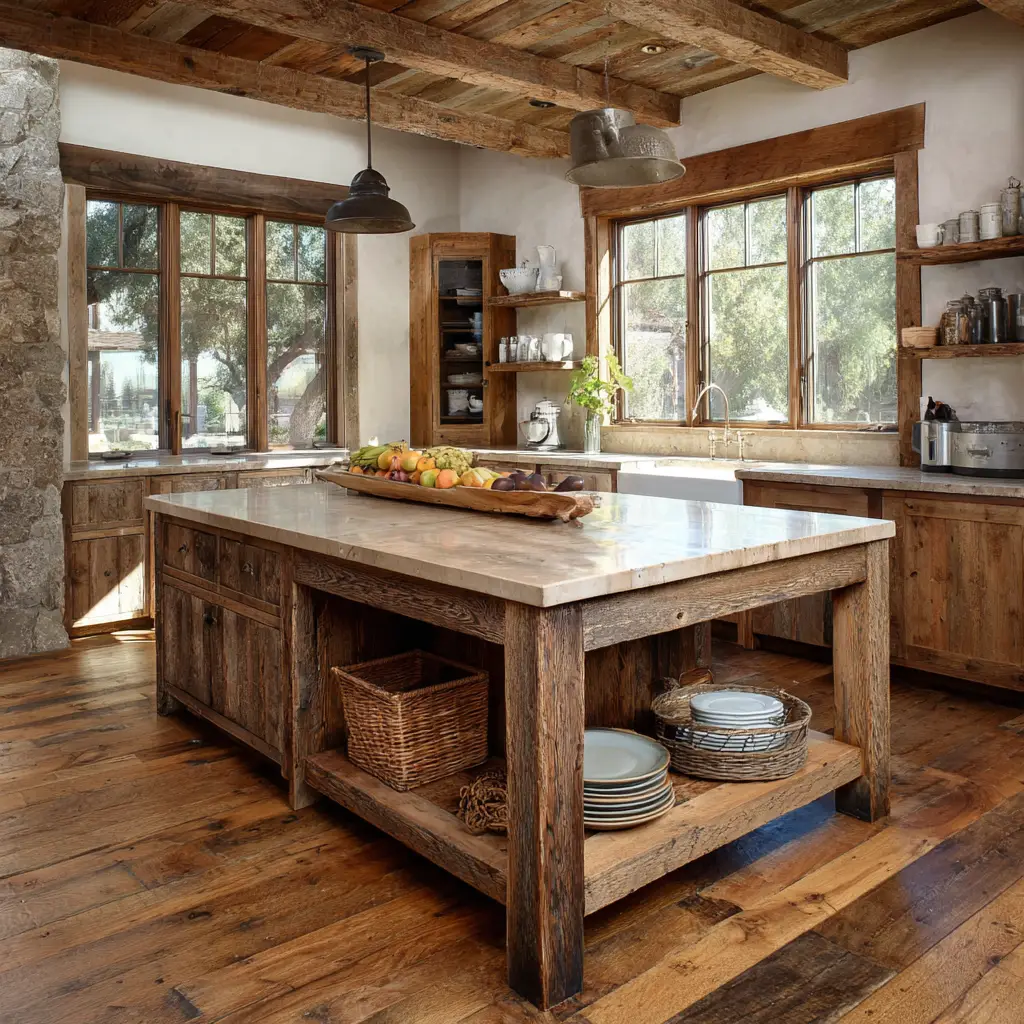 Rustic Kitchen Island