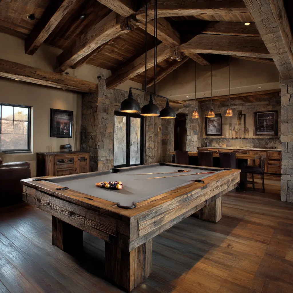 Rustic Pool Table