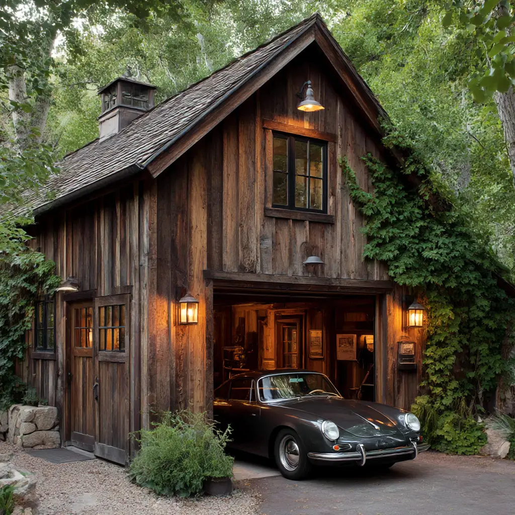 Rustic Wooden Garage