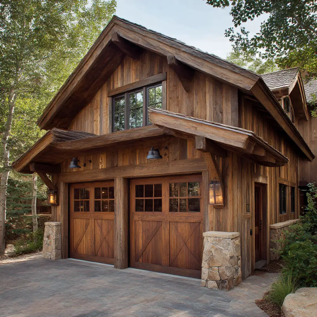 Rustic Wooden Garage