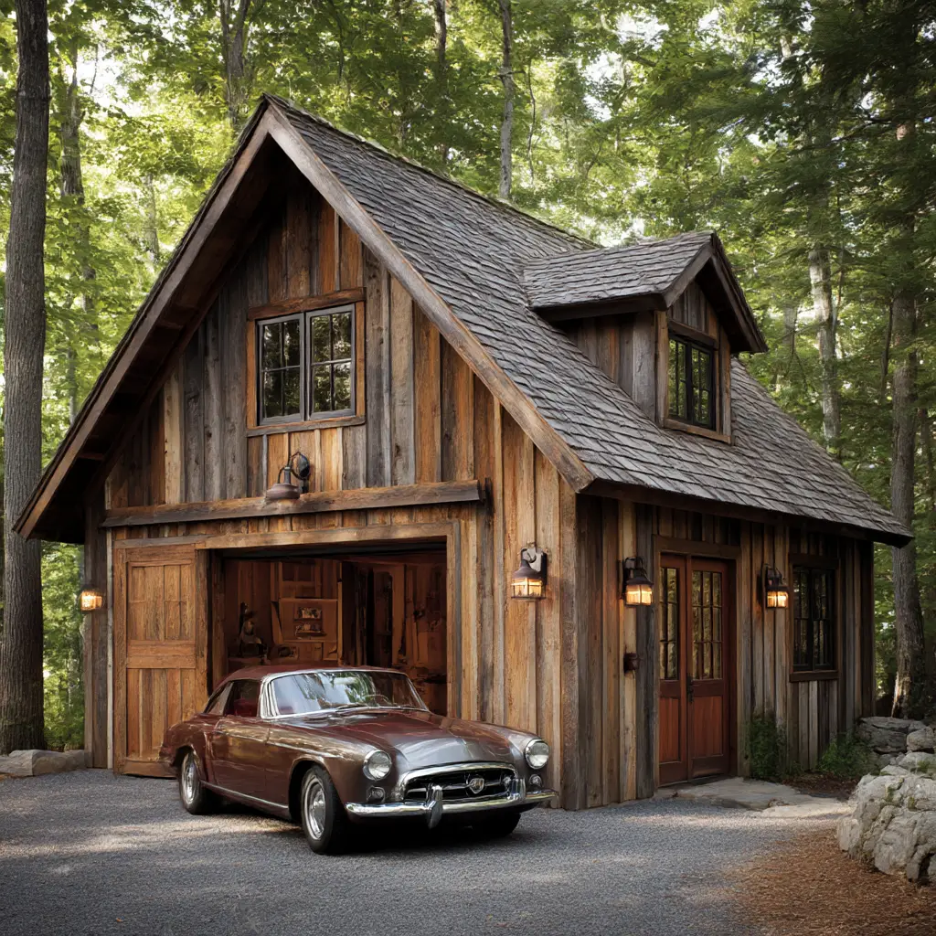 Rustic Wooden Garage