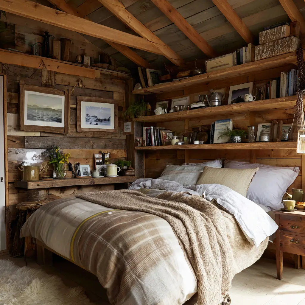 Rustic Wooden Shelves