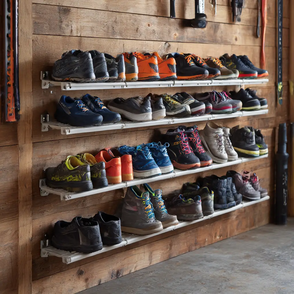Shoe racks for gear