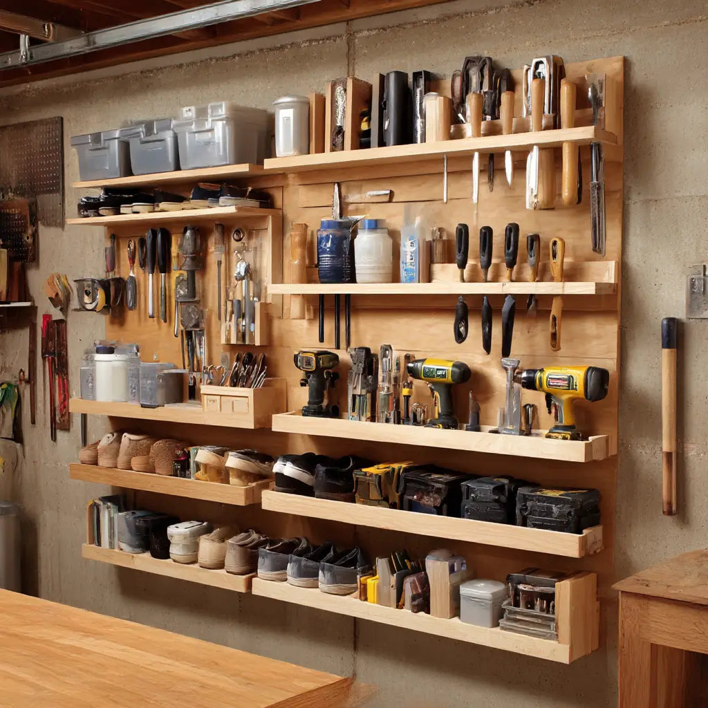 Shoe racks for smaller tools