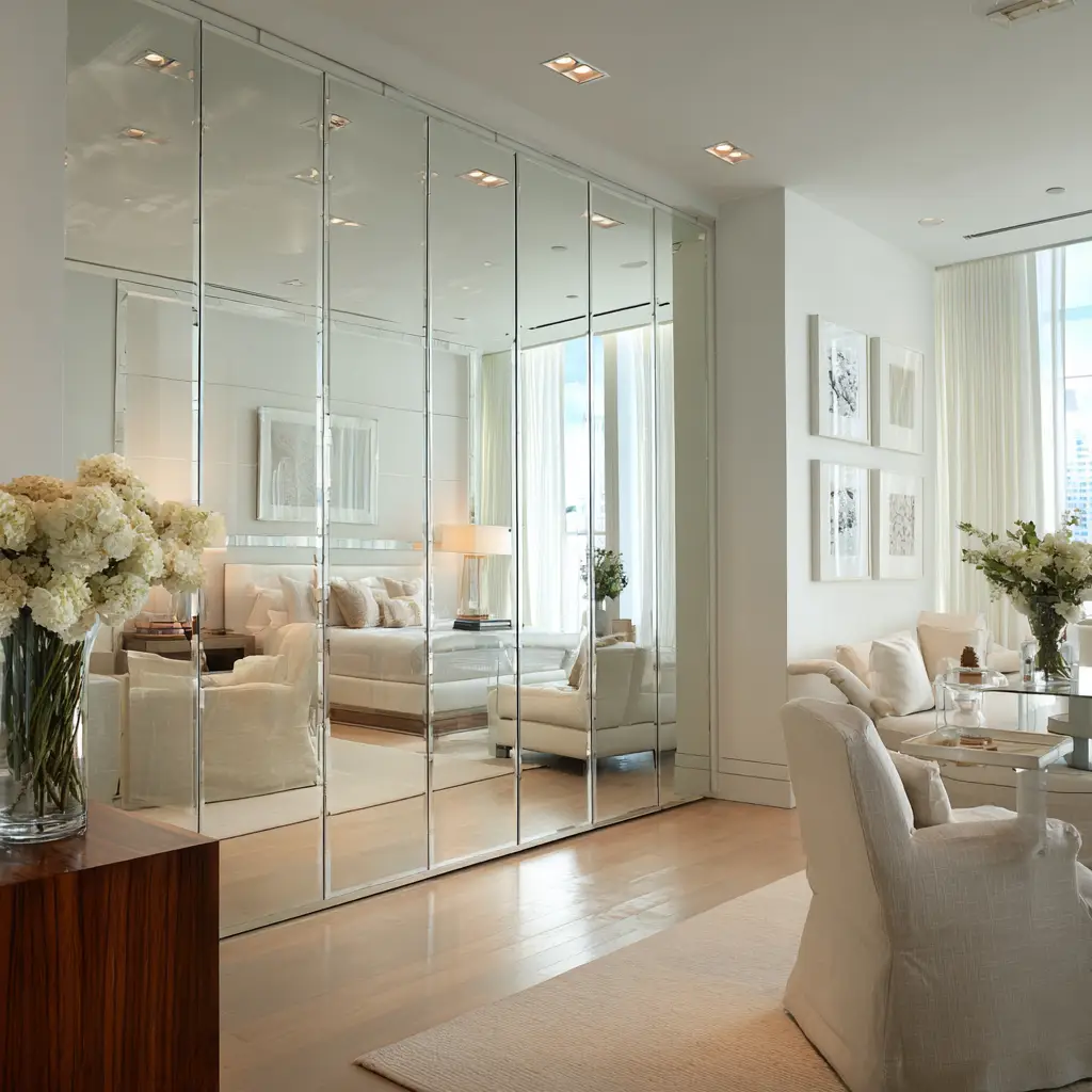 Sliding Mirror Panels