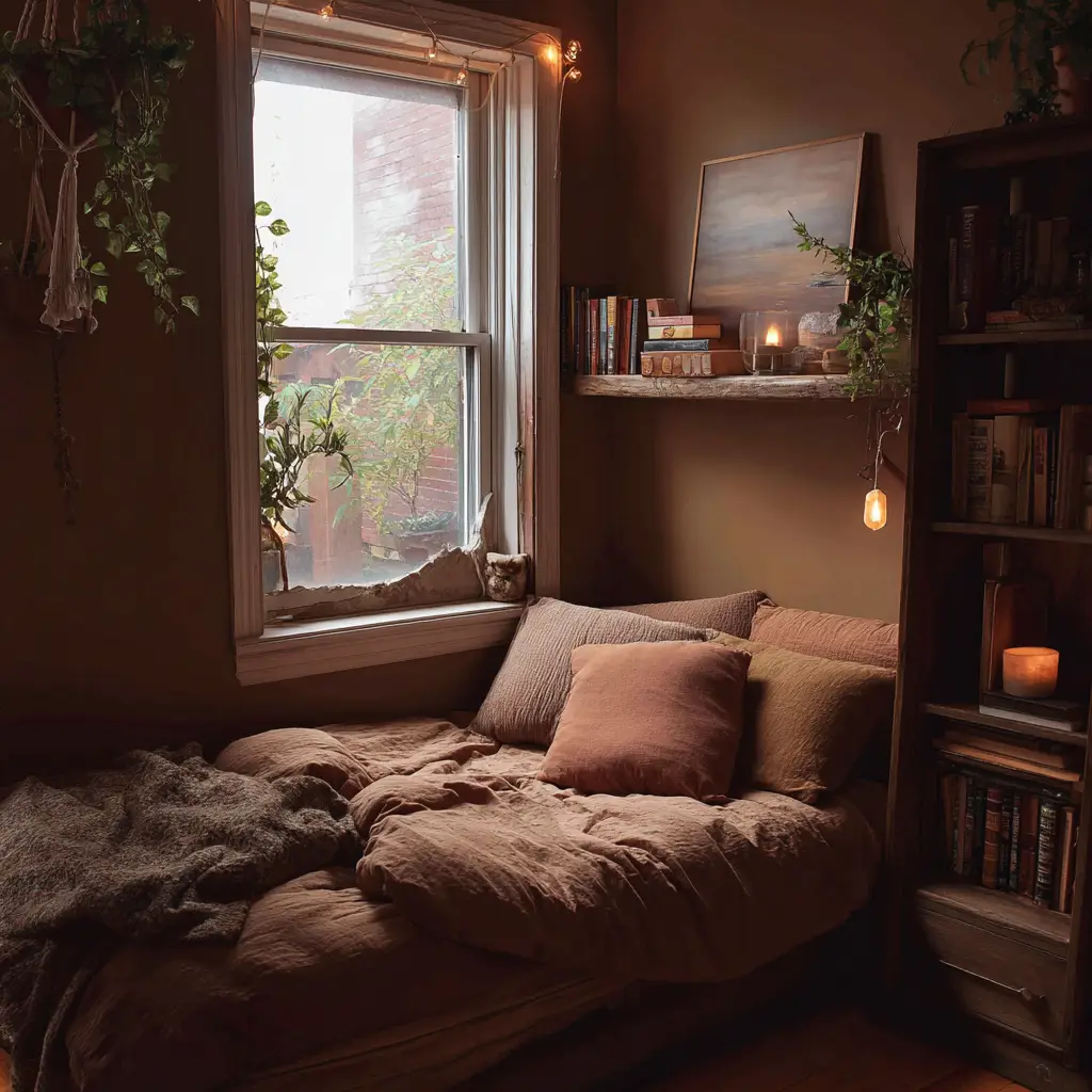 Soft Brown Walls for Warmth
