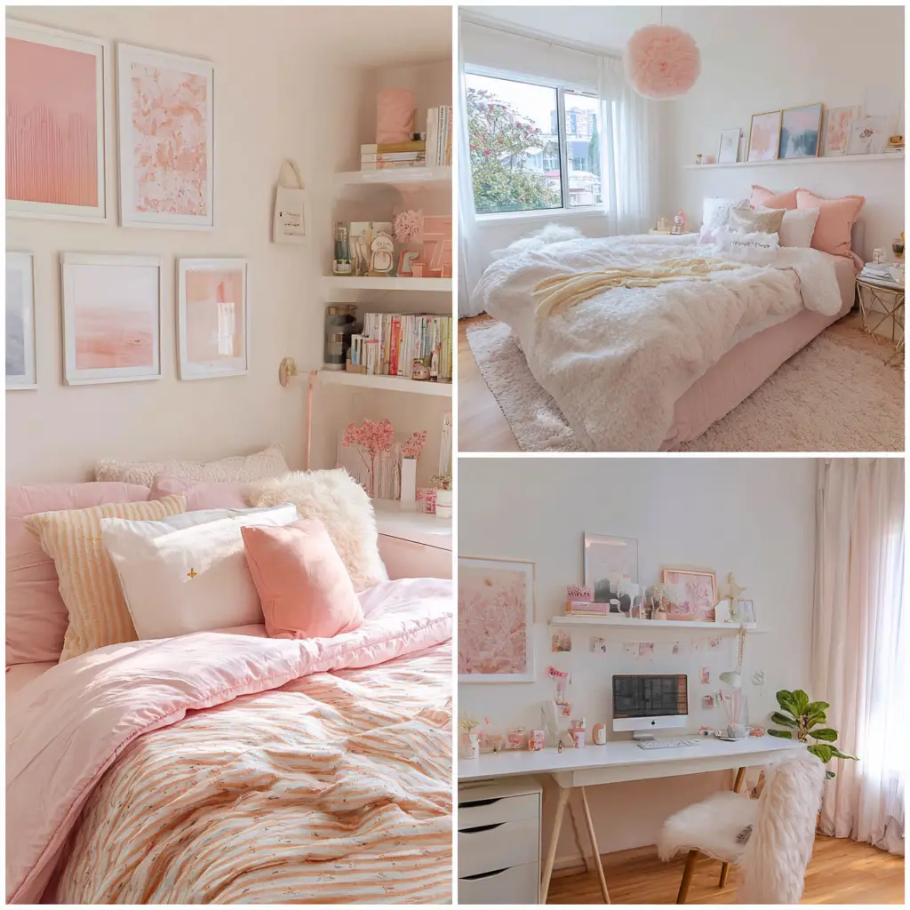 Soft pastel tones