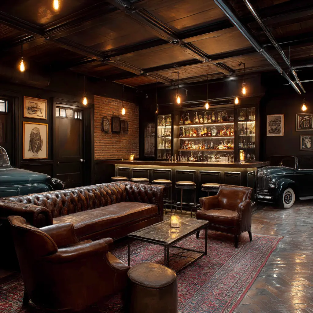 Speakeasy-inspired bar