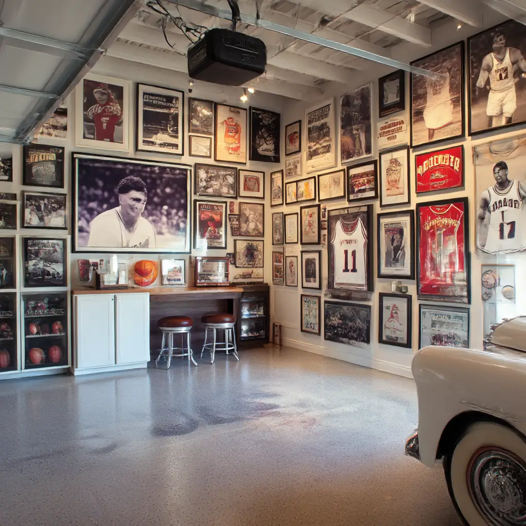 Sports Memorabilia Display