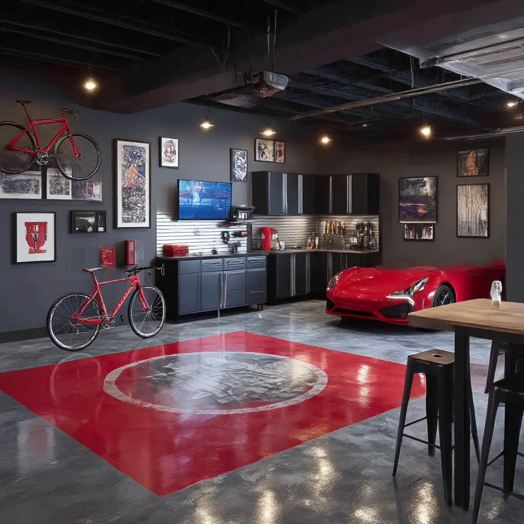 Sports-Themed Garage