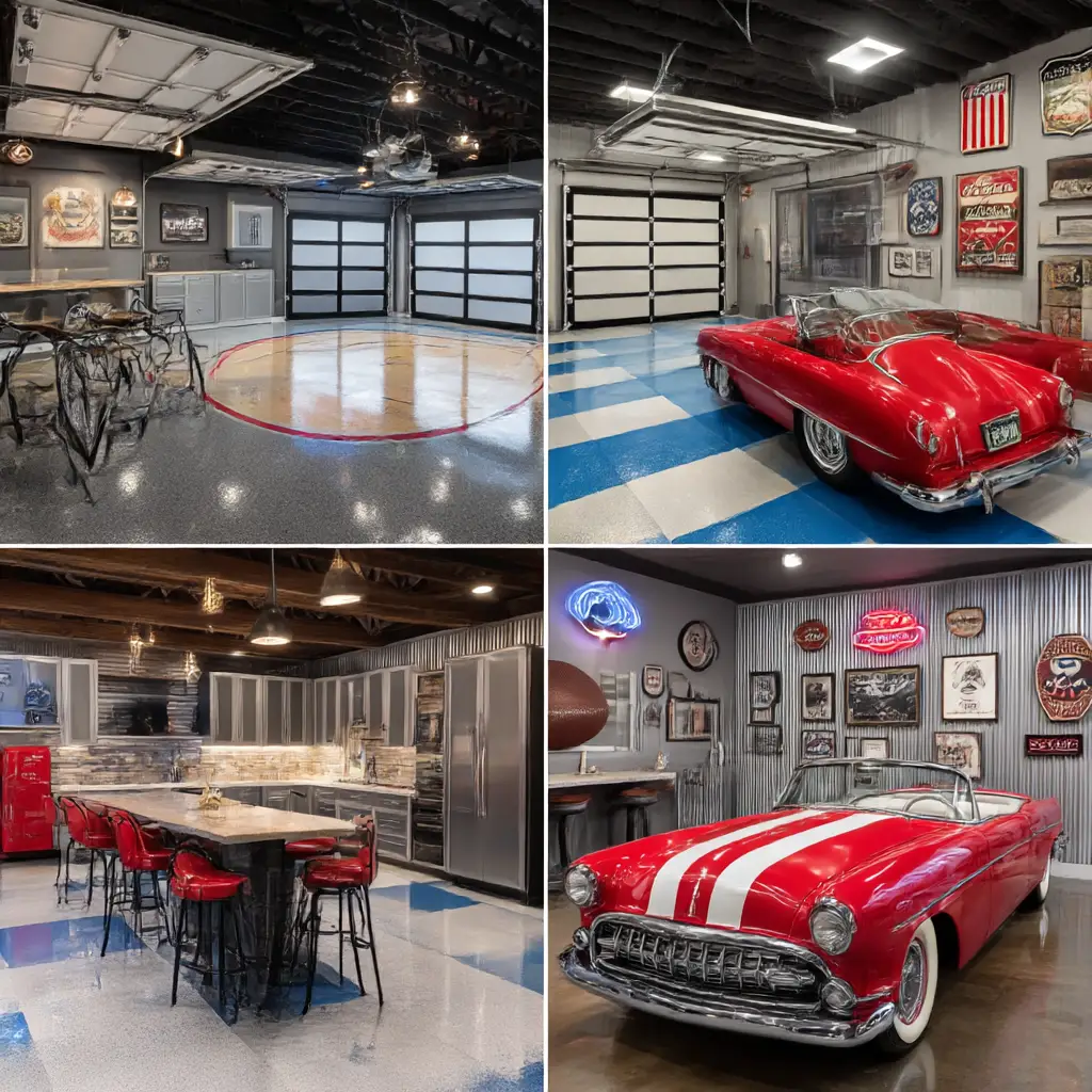 Sports-Themed Garage