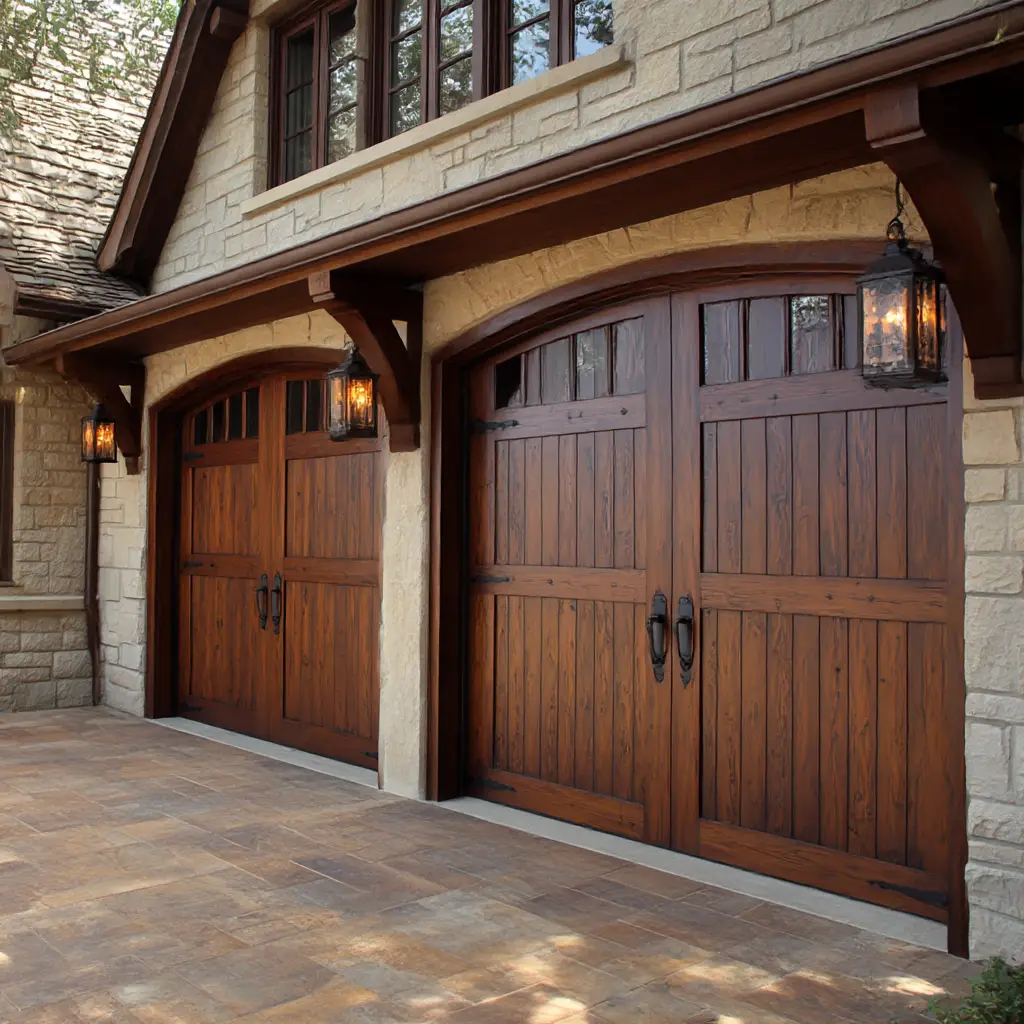 Stained Cedar Doors