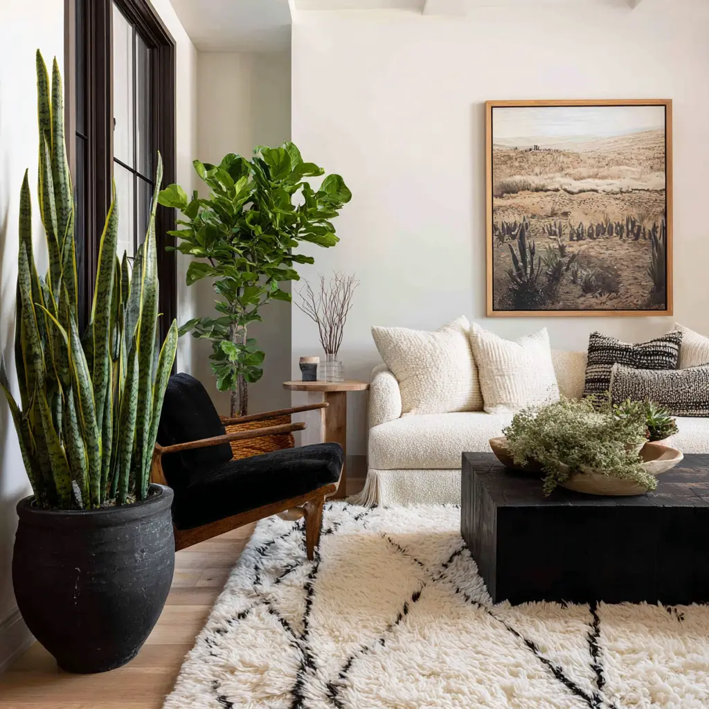 Statement Plant in Living Room