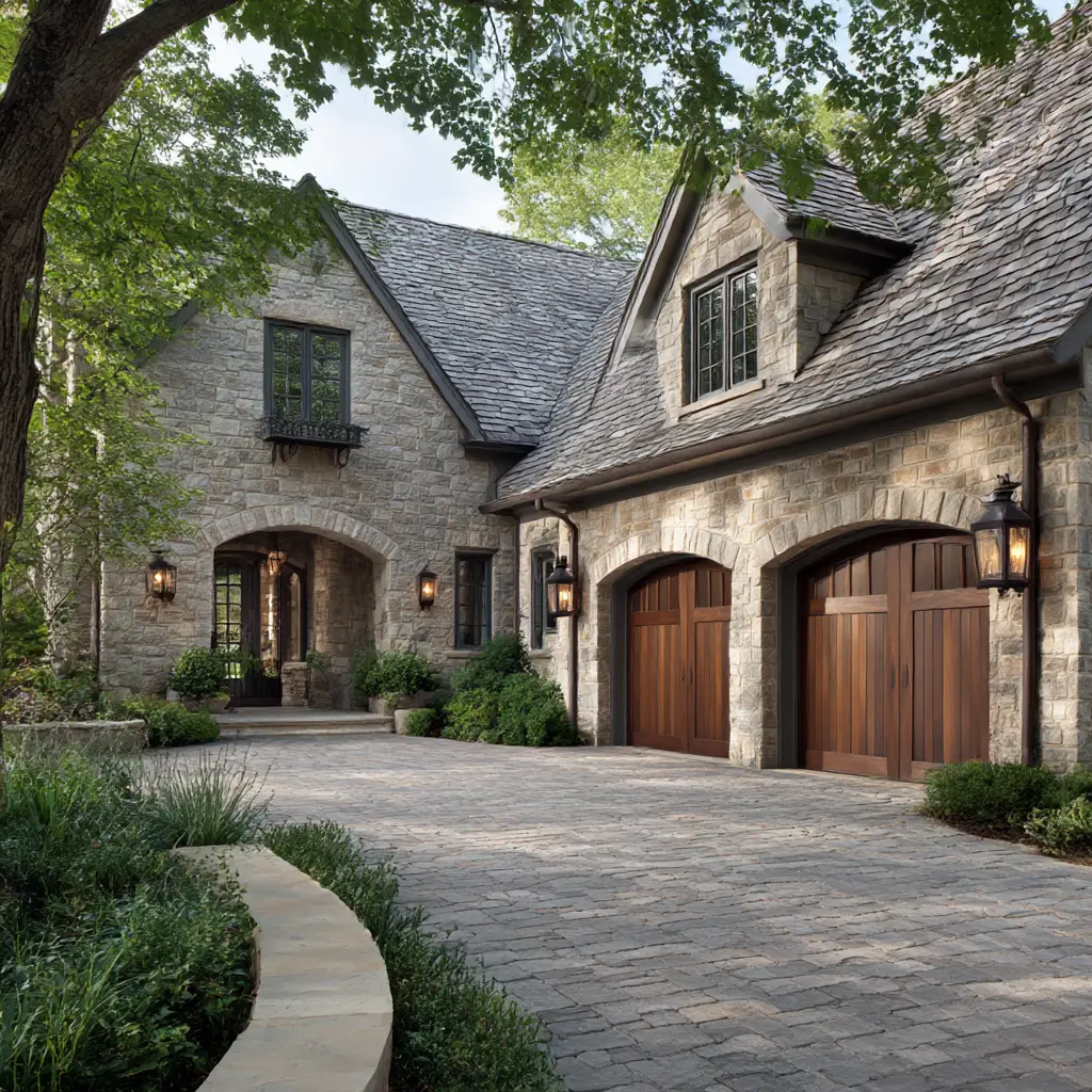 Stone Driveway Entrance