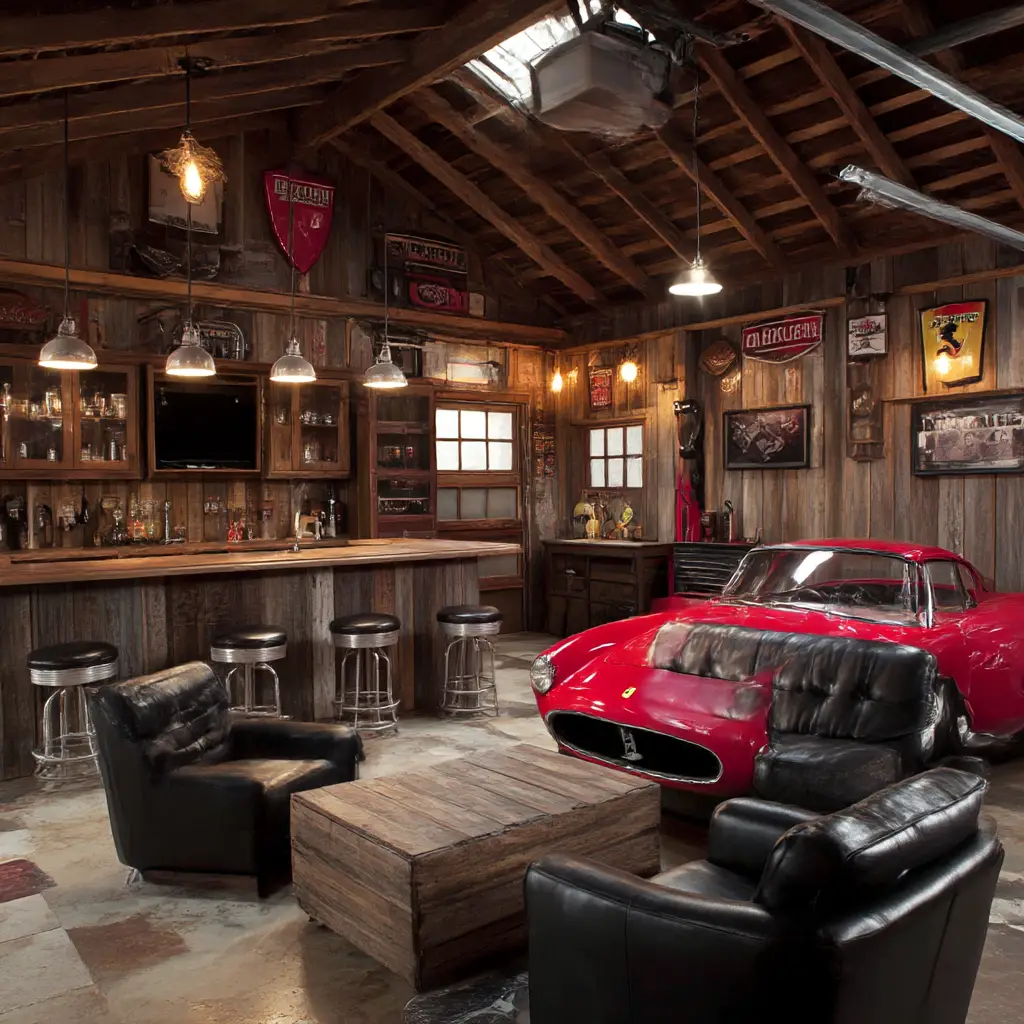 Themed bar décor