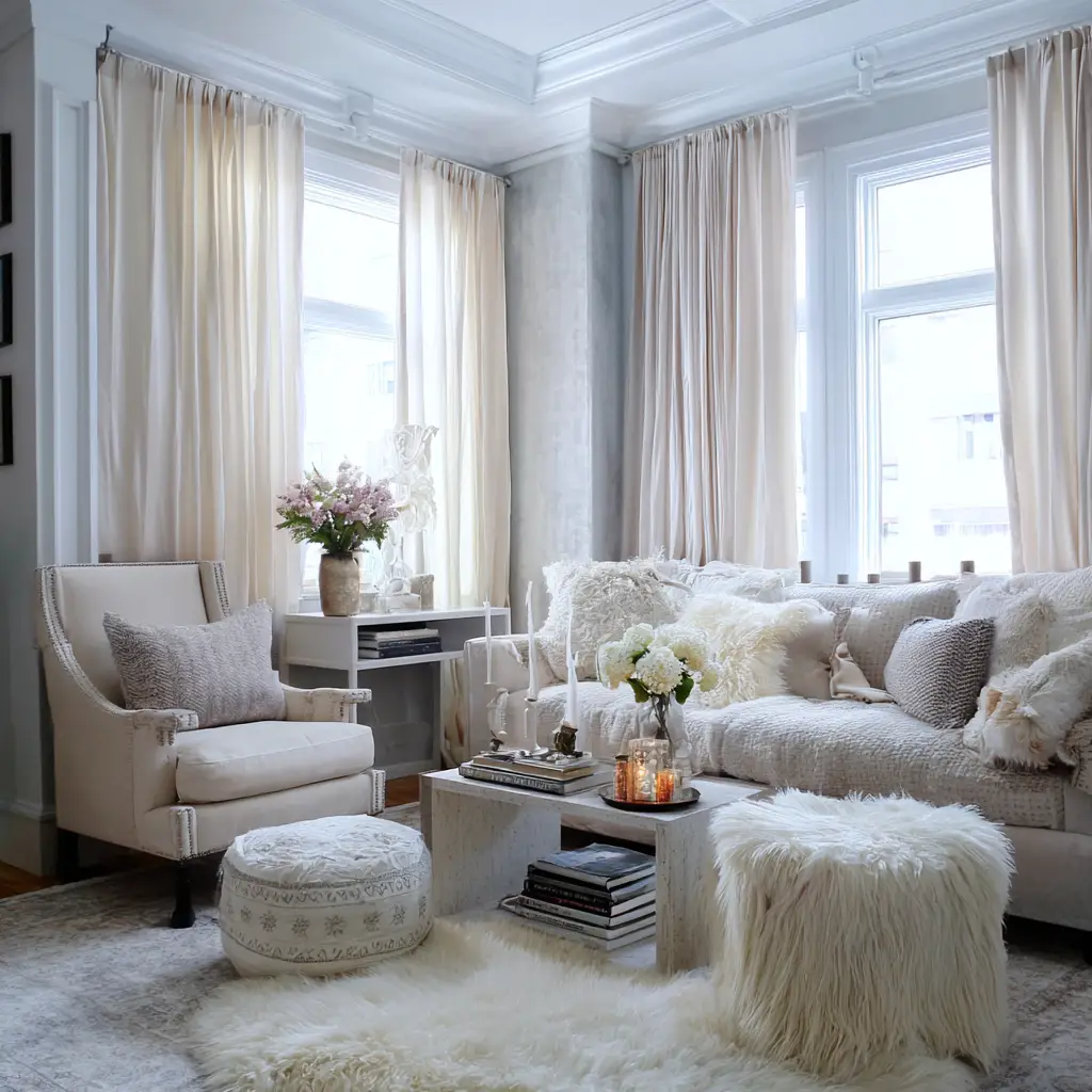 Use curtains to soften the room