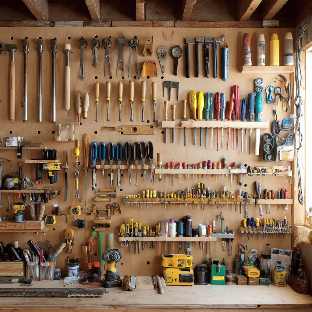 Use magnetic strips for small tools