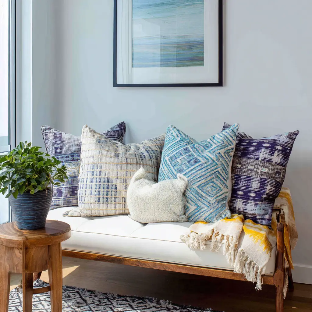 Use throw pillows