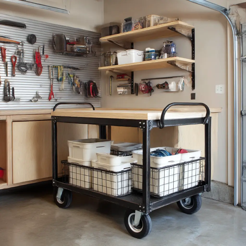 Utility carts on wheels
