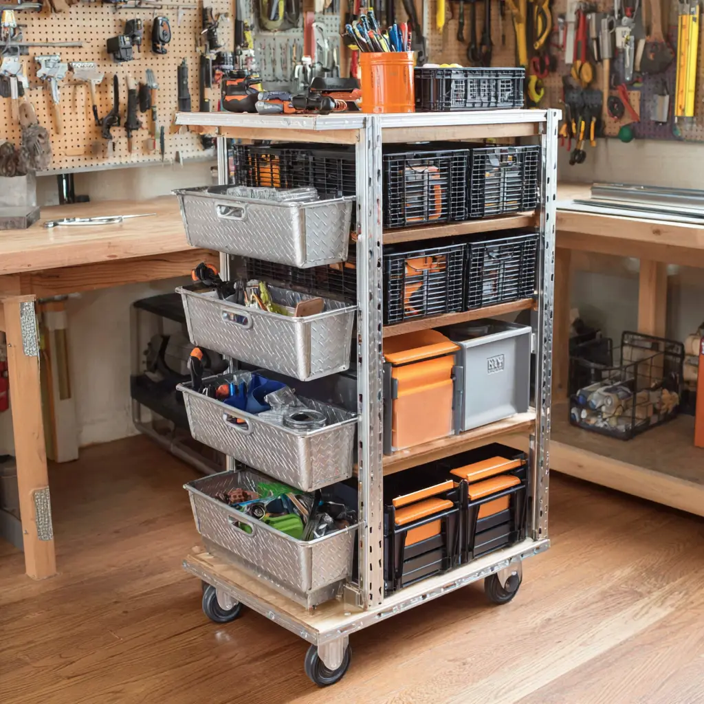 Utilize rolling storage carts